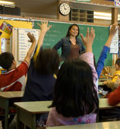 Students and Teacher - In the Classroom